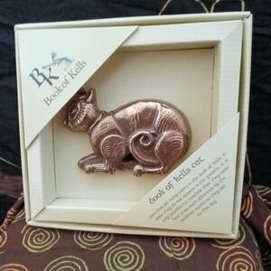 Book Of Kells Copper Cat